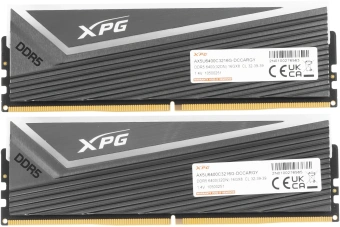 Память DDR5 2x16GB 6400MHz A-Data AX5U6400C3216G-DCCARGY XPG Caster RGB RTL Gaming PC5-51200 CL32 DIMM ECC 288-pin 1.4В kit single rank с радиатором Ret - купить недорого с доставкой в интернет-магазине