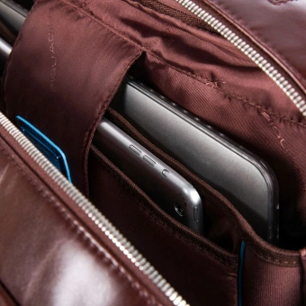 Сумка дорожная Piquadro BLUE SQUARE (BV4729B2/MO) 40x36x16см 20л. 2.584кг. кожа красное дерево - купить недорого с доставкой в интернет-магазине