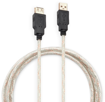 Кабель-удлинитель Buro USB2.0-AM-AF-S USB A(m) USB A(f) 1.8м - купить недорого с доставкой в интернет-магазине