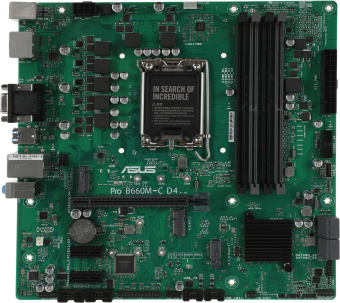 Материнская плата Asus PRO B660M-C D4-CSM Soc-1700 Intel B660 4xDDR4 mATX AC`97 8ch(7.1) GbLAN RAID+VGA+HDMI+DP - купить недорого с доставкой в интернет-магазине