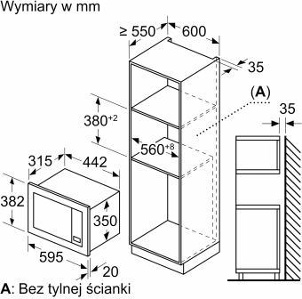 Микроволновая печь Bosch BFL623MB4 20л. 800Вт черный (встраиваемая) - купить недорого с доставкой в интернет-магазине