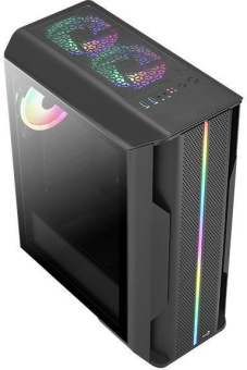 Корпус Aerocool Splinter Duo-G-BK-v1 черный без БП ATX 5x120mm 2x140mm 2xUSB3.0 audio bott PSU - купить недорого с доставкой в интернет-магазине