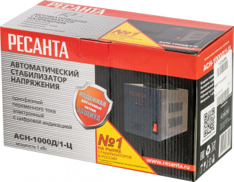 Стабилизатор напряжения Ресанта АСН-1000Д/1-Ц 1кВА однофазный серый (63/6/38) - купить недорого с доставкой в интернет-магазине