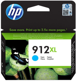 Картридж струйный HP 912XL 3YL81AE голубой (825стр.) для HP OfficeJet 801x/802x - купить недорого с доставкой в интернет-магазине