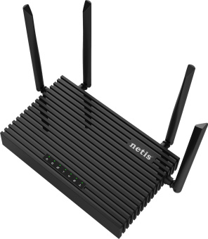 Роутер беспроводной Netis N6 AX1800 10/100/1000BASE-TX/4G ready черный - купить недорого с доставкой в интернет-магазине