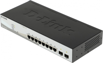 Коммутатор D-Link DGS-1210-10/F1A 8x1Гбит/с 2SFP управляемый - купить недорого с доставкой в интернет-магазине