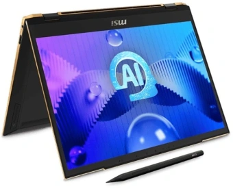 Ноутбук MSI Summit E13 AI Evo A1MTG-001US Core Ultra 7 155H 16Gb SSD1Tb Intel Arc 13.3" IPS Touch FHD+ (1920x1200) Windows 11 Home Multi Language black WiFi BT Cam (9S7-13P411-001) - купить недорого с доставкой в интернет-магазине