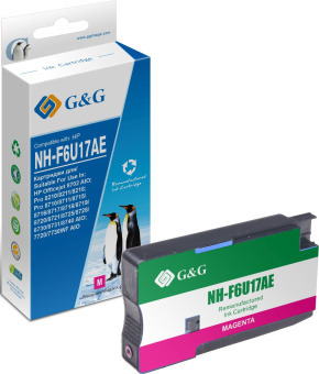 Картридж струйный G&G GG-F6U17AE 953XL пурпурный (26мл) для HP OJ Pro 7740/8210/8218/8710/8715 - купить недорого с доставкой в интернет-магазине