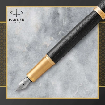 Ручка перьев. Parker IM Premium F323 (1931646) Black GT F сталь нержавеющая подар.кор. - купить недорого с доставкой в интернет-магазине