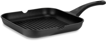Сковорода-гриль Rondell Schwarz RDA-1683 квадратная 28см покрытие: Xylan Plus ручка несъемная (без крышки) черный - купить недорого с доставкой в интернет-магазине