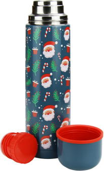 Термос Starwind New Year 12-1000 1л. зеленый/рисунок - купить недорого с доставкой в интернет-магазине