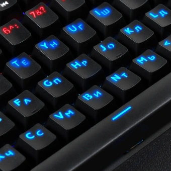 Клавиатура Оклик 935G RAGNAR механическая черный USB Multimedia for gamer LED (подставка для запястий) - купить недорого с доставкой в интернет-магазине