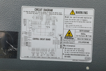 Холодильник Hitachi R-W660PUC7 GBK 2-хкамерн. черный стекло инвертер - купить недорого с доставкой в интернет-магазине