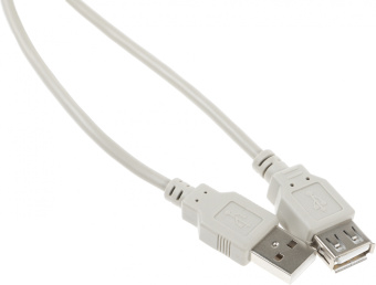 Кабель-удлинитель USB A(m) USB A(f) 1.8м серый - купить недорого с доставкой в интернет-магазине