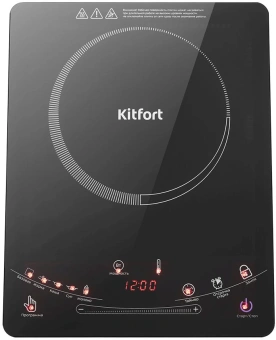 Плита Электрическая Kitfort КТ-106 черный стеклокерамика (настольная) - купить недорого с доставкой в интернет-магазине