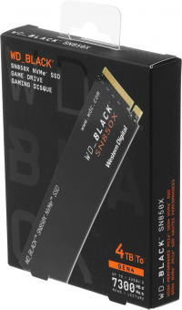 Накопитель SSD WD PCIe 4.0 x4 4000GB WDS400T2X0E Black SN850X M.2 2280 - купить недорого с доставкой в интернет-магазине