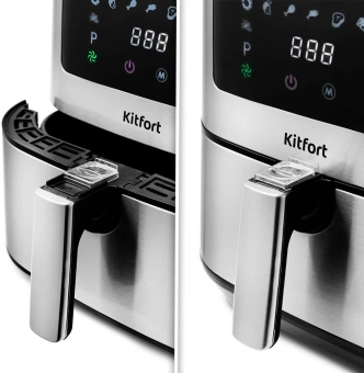 Аэрогриль Kitfort KT-2228 1700Вт серебристый - купить недорого с доставкой в интернет-магазине