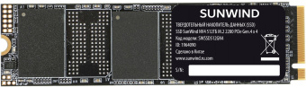 Накопитель SSD SunWind PCIe 4.0 x4 512GB SWSSD512GN4 NV4 M.2 2280 - купить недорого с доставкой в интернет-магазине