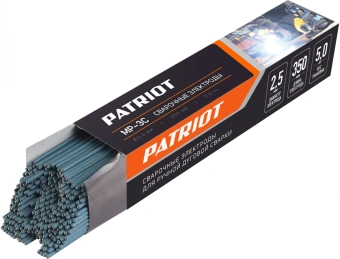 Электрод Patriot 605012200 D2.5мм L350мм 5гр серый - купить недорого с доставкой в интернет-магазине