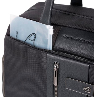 Сумка дорожная Piquadro Brief2 BV4447BR2/N черный нейлон/натур.кожа - купить недорого с доставкой в интернет-магазине