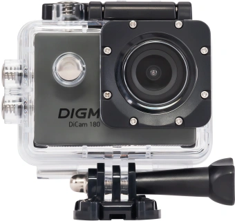 Экшн-камера Digma DiCam 180 серый - купить недорого с доставкой в интернет-магазине