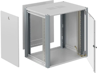 Шкаф коммутационный Sysmatrix (WP 6315.710 ) настенный 15U 600x350мм пер.дв.стекл 2 бок.пан. 60кг серый IP20 - купить недорого с доставкой в интернет-магазине