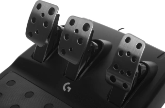 Руль Logitech G923 10кноп. (с педалями) черный - купить недорого с доставкой в интернет-магазине