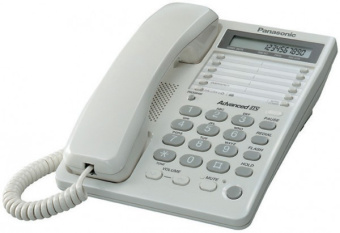 Телефон проводной Panasonic KX-TS2362RUW белый - купить недорого с доставкой в интернет-магазине