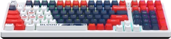Клавиатура A4Tech S98 Sports механическая синий/белый USB for gamer LED (S98 SPORTS NAVY BLMS RED PLUS) кабель 1.8м - купить недорого с доставкой в интернет-магазине