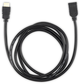 Кабель-удлинитель аудио-видео Buro HDMI (m)/HDMI (f) 2м. позолоч.конт. черный (BU-HDMI2.0-EXTND-2M) - купить недорого с доставкой в интернет-магазине