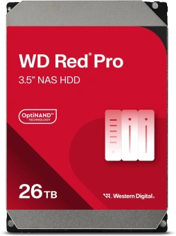 Жесткий диск WD SATA-III 26TB WD260KFGX NAS Red Pro (7200rpm) 512Mb 3.5" - купить недорого с доставкой в интернет-магазине