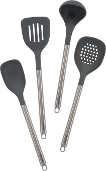 Набор аксессуаров Rondell Flamme RD-2017 серый/стальной наб.:4предм. упак.:подарочная коробка - купить недорого с доставкой в интернет-магазине