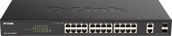 Коммутатор D-Link DGS-1100-26MPV2/A3A (L2) 24x1Гбит/с 2xКомбо(1000BASE-T/SFP) 24PoE 370W управляемый - купить недорого с доставкой в интернет-магазине