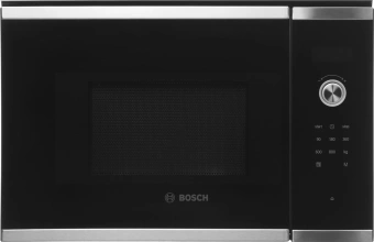 Микроволновая печь Bosch BFL524MS0 20л. 800Вт нержавеющая сталь/черный (встраиваемая) - купить недорого с доставкой в интернет-магазине