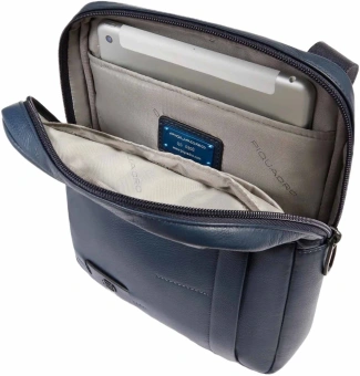 Сумка мужская Piquadro Russel CA1816W137/BLU синяя натур.кожа - купить недорого с доставкой в интернет-магазине