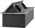 Розетка Cactus CS-SOCKET-EU/USBA-GY для столешницы 26.5x11.8x6.5см серый - купить недорого с доставкой в интернет-магазине