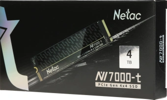 Накопитель SSD Netac PCIe 4.0 x4 4TB NT01NV7000T-4T0-E4X NV7000-t M.2 2280 1.91 DWPD - купить недорого с доставкой в интернет-магазине