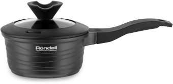 Ковш Rondell Walzer RDA-764 1.3л. d=16см (с крышкой) черный - купить недорого с доставкой в интернет-магазине