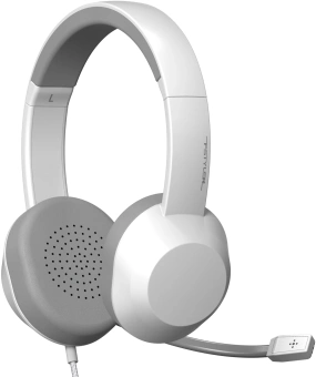 Наушники с микрофоном A4Tech Fstyler FH150U белый/серый 2м накладные USB оголовье (FH150U WHITE) - купить недорого с доставкой в интернет-магазине