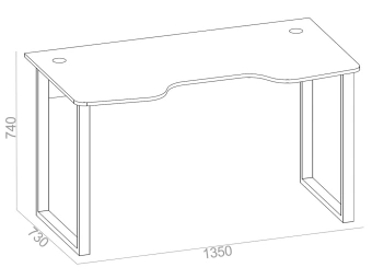 Стол игровой Сокол КСТ-19 столешница ЛДСП белый (00-00010961) - купить недорого с доставкой в интернет-магазине