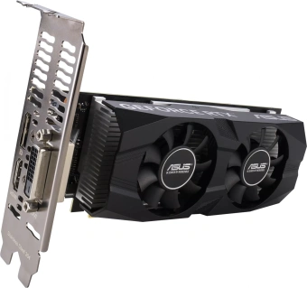 Видеокарта Asus PCI-E 4.0 RTX3050-O6G-LP-BRK NVIDIA GeForce RTX 3050 6Gb 96bit GDDR6 1507/14000 DVIx1 HDMIx1 DPx1 HDCP Ret low profile - купить недорого с доставкой в интернет-магазине