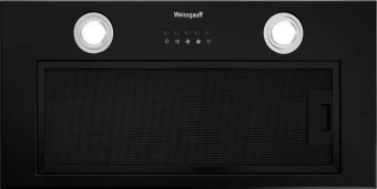 Вытяжка встраиваемая Weissgauff Dubhe 60 PB BL черный управление: кнопочное (1 мотор) - купить недорого с доставкой в интернет-магазине