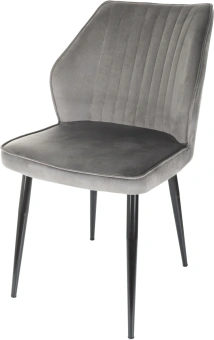 Стул для дома Бюрократ CH-K5 т.серый Holland 18 металл черный на ножках (CH-K5_1/HL18) - купить недорого с доставкой в интернет-магазине