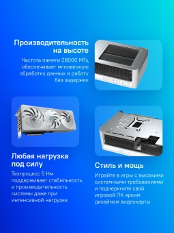 Видеокарта Gigabyte PCI-E 5.0 GV-N507TAERO OC-16GD 1.0 NVIDIA GeForce RTX 5070TI 16Gb 256bit GDDR7 2588/28000 HDMIx1 DPx3 HDCP Ret - купить недорого с доставкой в интернет-магазине