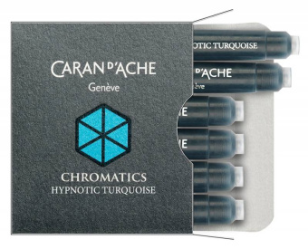 Картридж Carandache Chromatics (8021.191) Hypnotic turquoise чернила для ручек перьевых (6шт) - купить недорого с доставкой в интернет-магазине