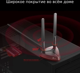 Сетевой адаптер Wi-Fi + Bluetooth TP-Link Archer TX3000E AX3000 PCI Express (ант.внеш.съем) 2ант. - купить недорого с доставкой в интернет-магазине