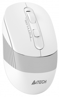 Мышь A4Tech Fstyler FB10C белый/серый оптическая (2400dpi) беспроводная BT/Radio USB (4but) - купить недорого с доставкой в интернет-магазине