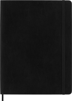 Блокнот Moleskine CLASSIC SOFT QP621 XLarge 190х250мм 192стр. линейка мягкая обложка черный - купить недорого с доставкой в интернет-магазине