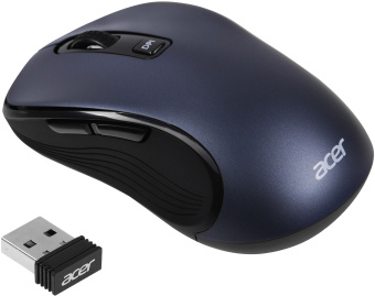 Мышь Acer OMR306 черный/серый оптическая (1600dpi) беспроводная USB (6but) - купить недорого с доставкой в интернет-магазине