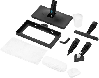 Швабра паровая Kitfort КТ-1078 1350Вт черный/бирюзовый - купить недорого с доставкой в интернет-магазине